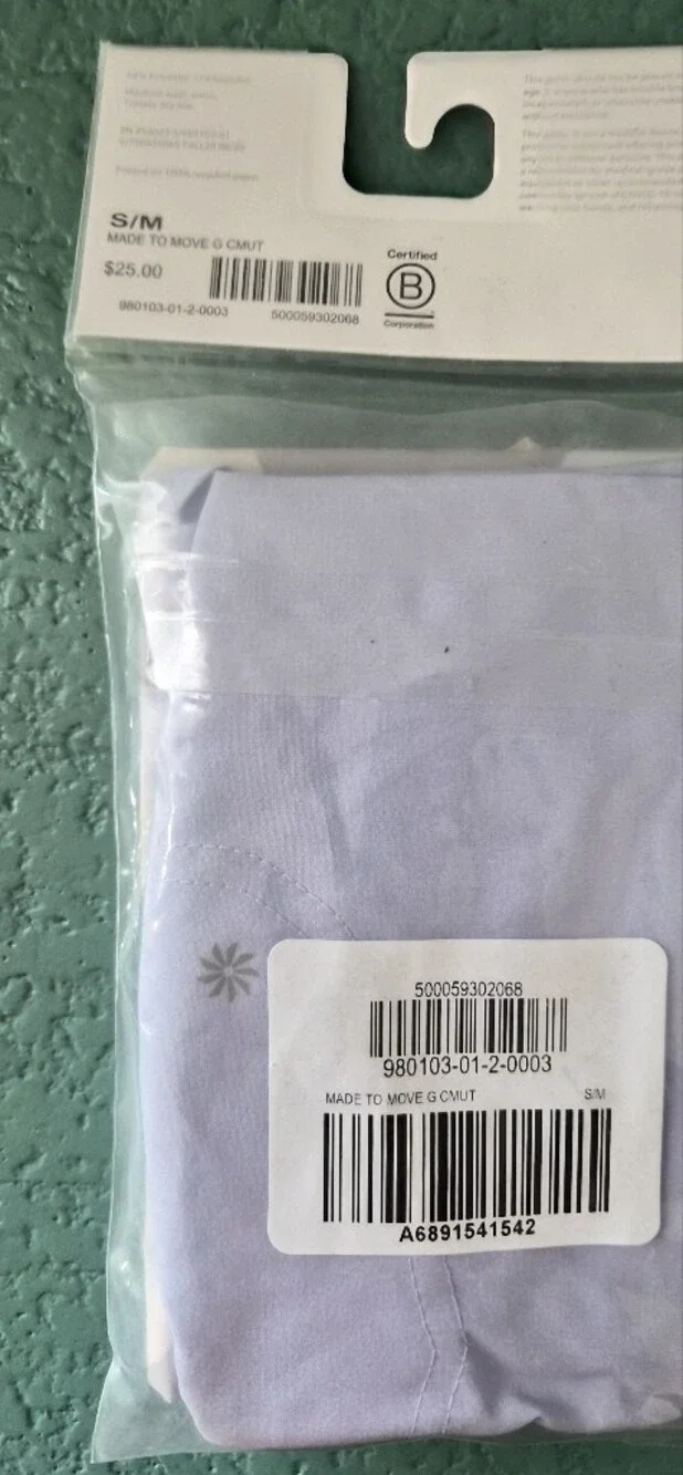 Athleta Made To Move Gaiter Pack of 2 Camo Lavender NIB